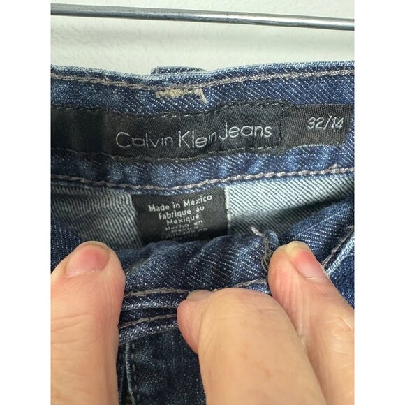 Calvin Klein Womens Bootcut Jeans Size 32/14 Blue Denim 30” Inseam - Picture 2 of 8